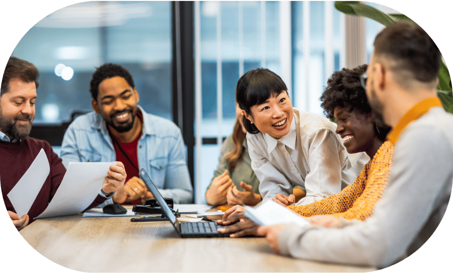 A group of professionals in a meeting